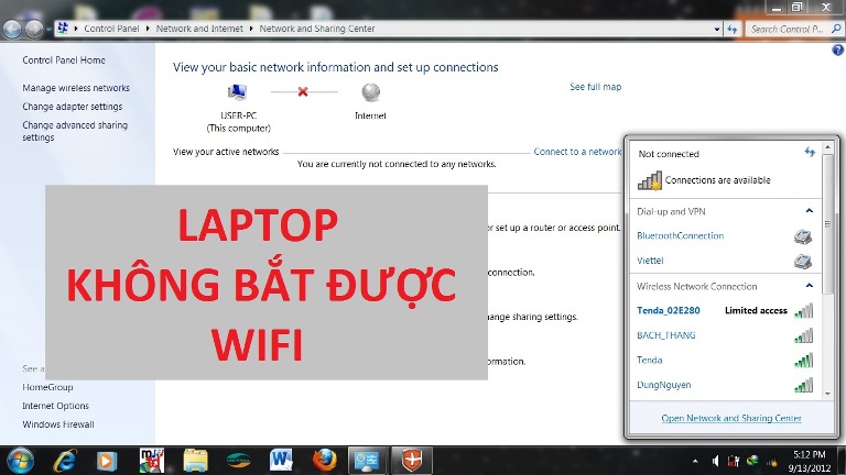 Cách sửa lỗi laptop không tìm thấy wifi 